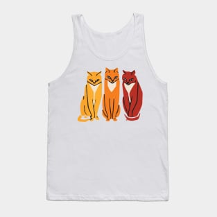 Three colorful cats Tank Top
